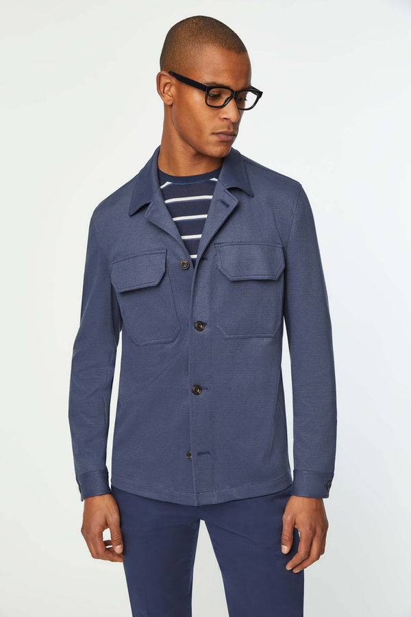 L.B.M. 1911 Overshirt in Jersey blu Overshirt in Jersey blu