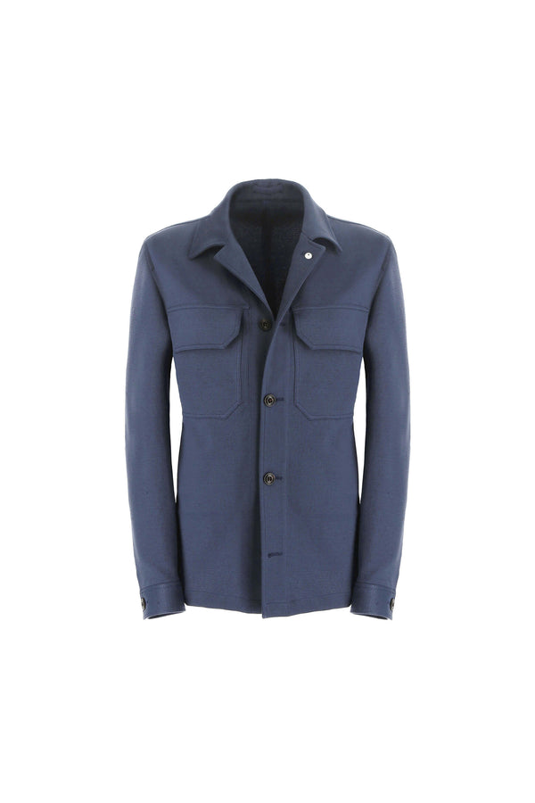 L.B.M. 1911 Overshirt in Jersey blu Overshirt in Jersey blu Promozione