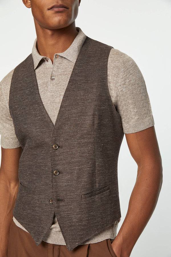 L.B.M. 1911 Gilet DEREK in Jersey marrone Gilet DEREK in Jersey marrone Soddisfazione Garantita