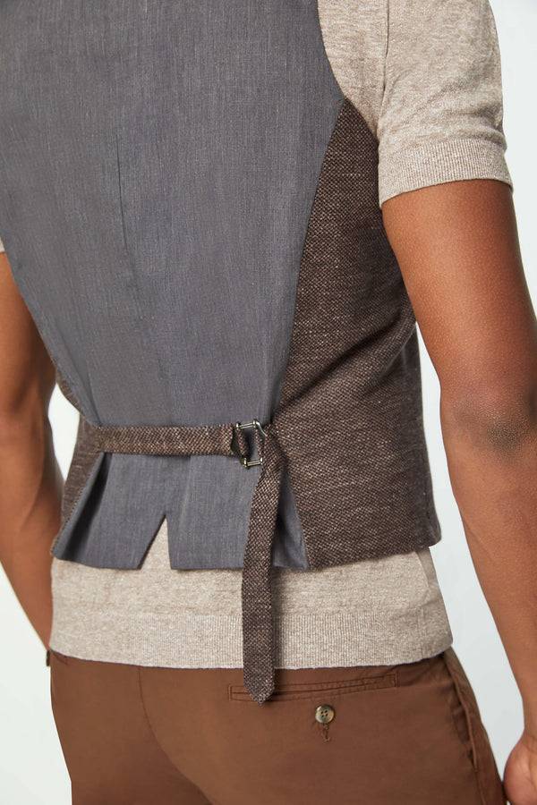 L.B.M. 1911 Gilet DEREK in Jersey marrone Gilet DEREK in Jersey marrone Soddisfazione Garantita