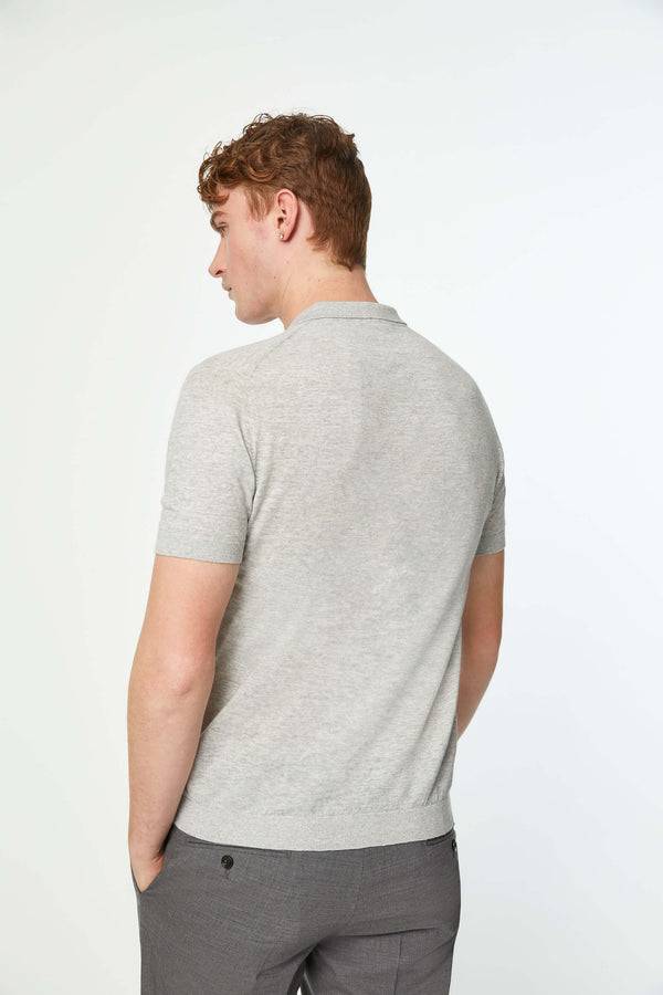 L.B.M. 1911 Polo in maglia grigio soft Polo in maglia grigio soft Acquista Ora