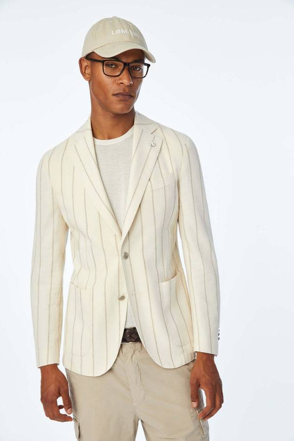 L.B.M. 1911 Giacca Jack slim washed bianca Giacca Jack slim washed bianca