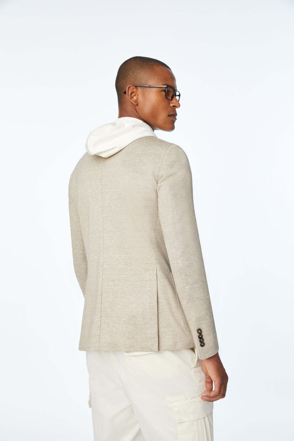 L.B.M. 1911 Giacca Simon in jersey beige Giacca Simon in jersey beige In Vendita