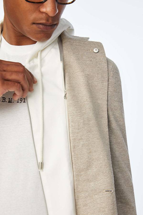 L.B.M. 1911 Giacca Simon in jersey beige Giacca Simon in jersey beige In Vendita