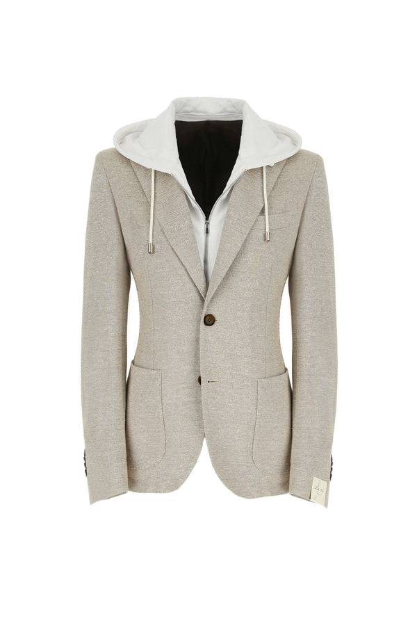 L.B.M. 1911 Giacca Simon in jersey beige Giacca Simon in jersey beige In Vendita