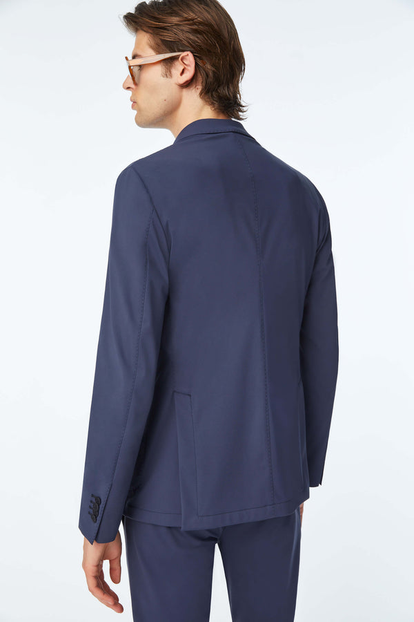 L.B.M. 1911 Travel jacket blu in Jersey tecnico Travel jacket blu in Jersey tecnico Saldi