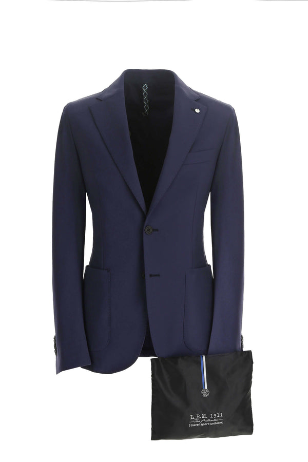L.B.M. 1911 Travel jacket blu in Jersey tecnico Travel jacket blu in Jersey tecnico Saldi