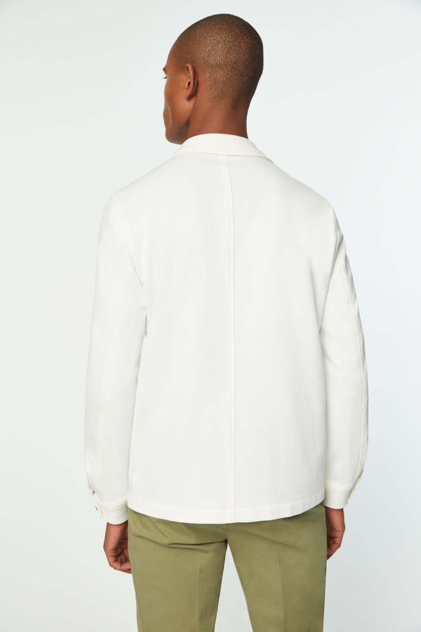 L.B.M. 1911 Overshirt in Jersey bianca Overshirt in Jersey bianca Vendite Flash