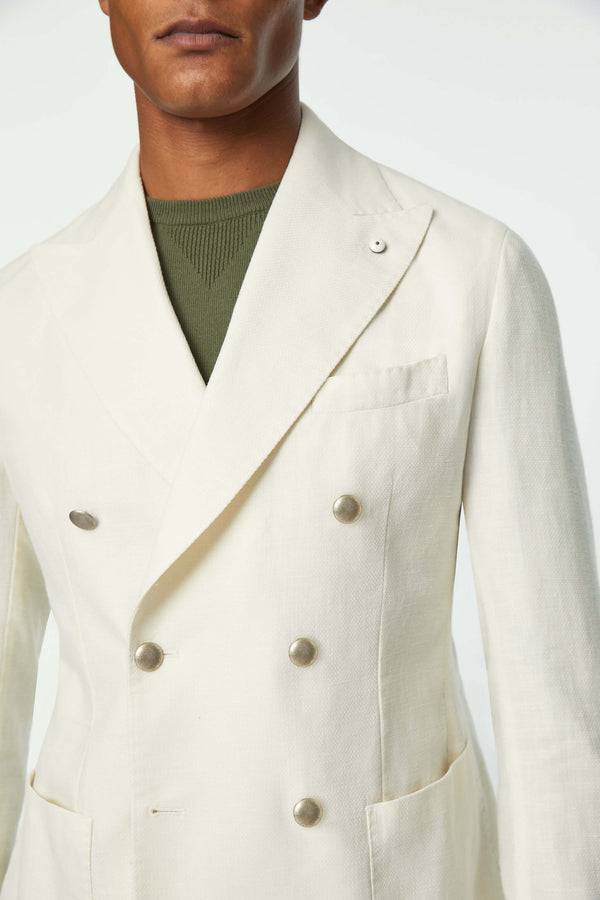 L.B.M. 1911 Giacca TOM doppiopetto avorio Giacca TOM doppiopetto avorio Moda