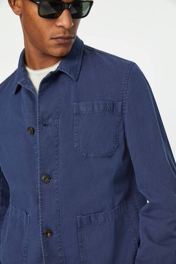 L.B.M. 1911 Overshirt tinto capo blu denim Overshirt tinto capo blu denim Qualità