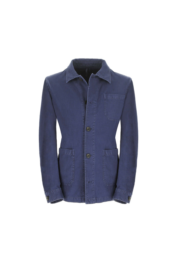 L.B.M. 1911 Overshirt tinto capo blu denim Overshirt tinto capo blu denim Qualità