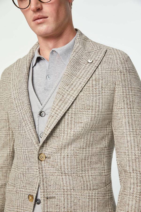 L.B.M. 1911 Giacca STEVE slim in jersey beige Giacca STEVE slim in jersey beige Pezzi Unici