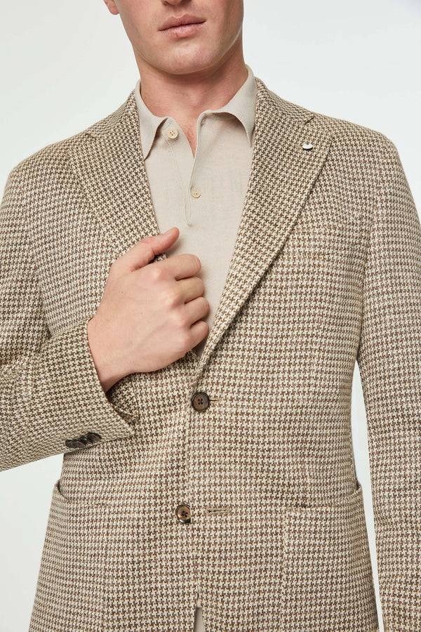 L.B.M. 1911 Giacca JACK in jersey di lino beige Giacca JACK in jersey di lino beige Acquista Ora