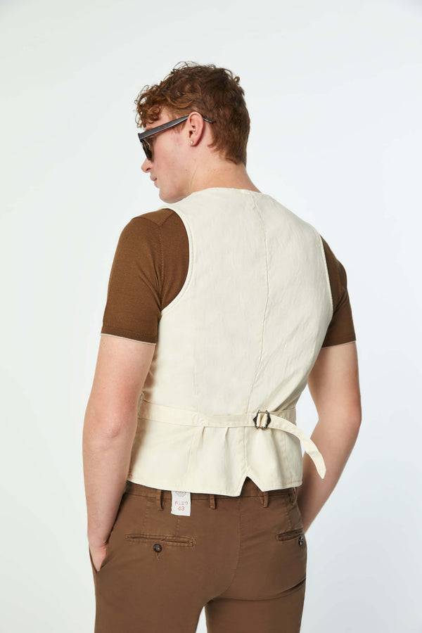 L.B.M. 1911 Gilet MIKE tinto capo bianco avorio Gilet MIKE tinto capo bianco avorio Sottocosto