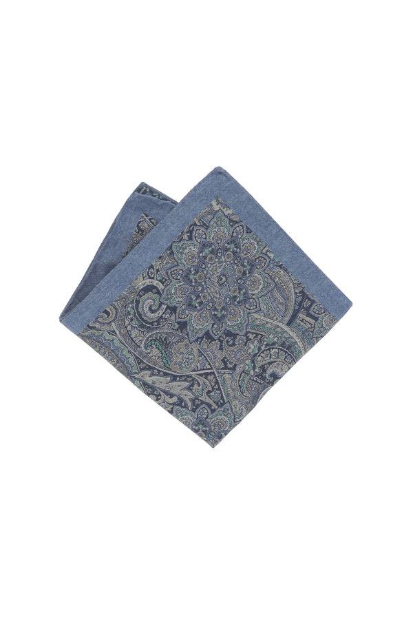 L.B.M. 1911 Pochette azzurra fantasia cashmere Pochette azzurra fantasia cashmere Economico