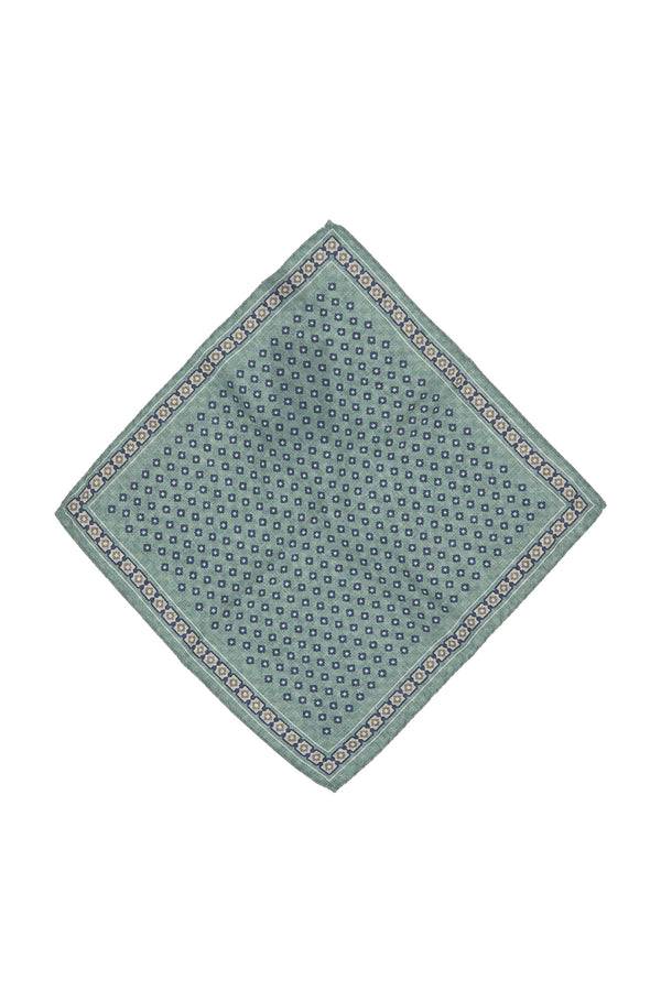 L.B.M. 1911 Pochette verde fantasia geometrica Pochette verde fantasia geometrica Outlet