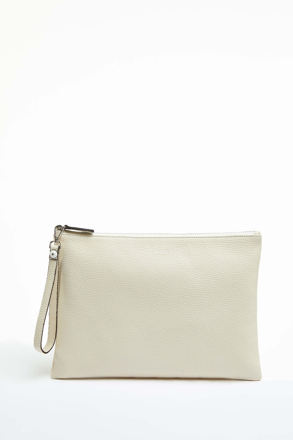 L.B.M. 1911 Pochette in pelle beige Pochette in pelle beige Vendite Flash