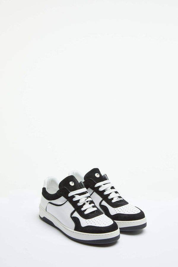 L.B.M. 1911 Sneaker basket bianca con dettagli in contrasto Sneaker basket bianca con dettagli in contrasto In Linea