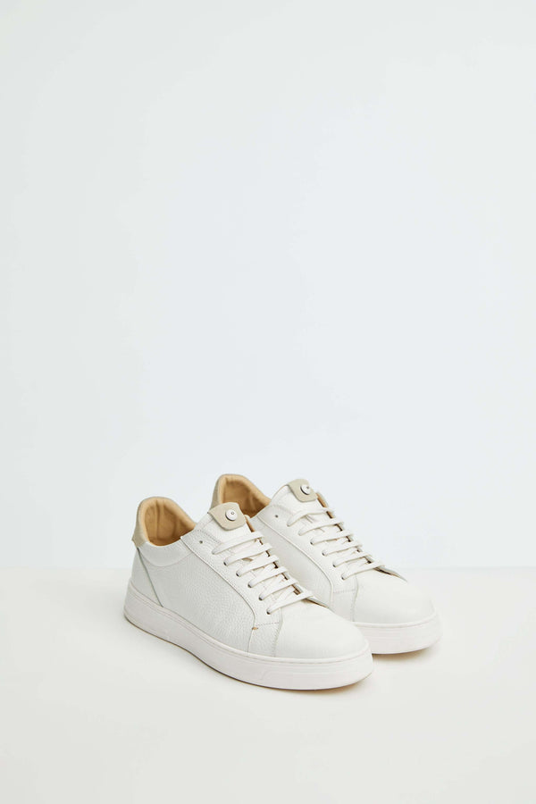 L.B.M. 1911 Sneaker retro-tennis bianca e beige Sneaker retro-tennis bianca e beige Vendita