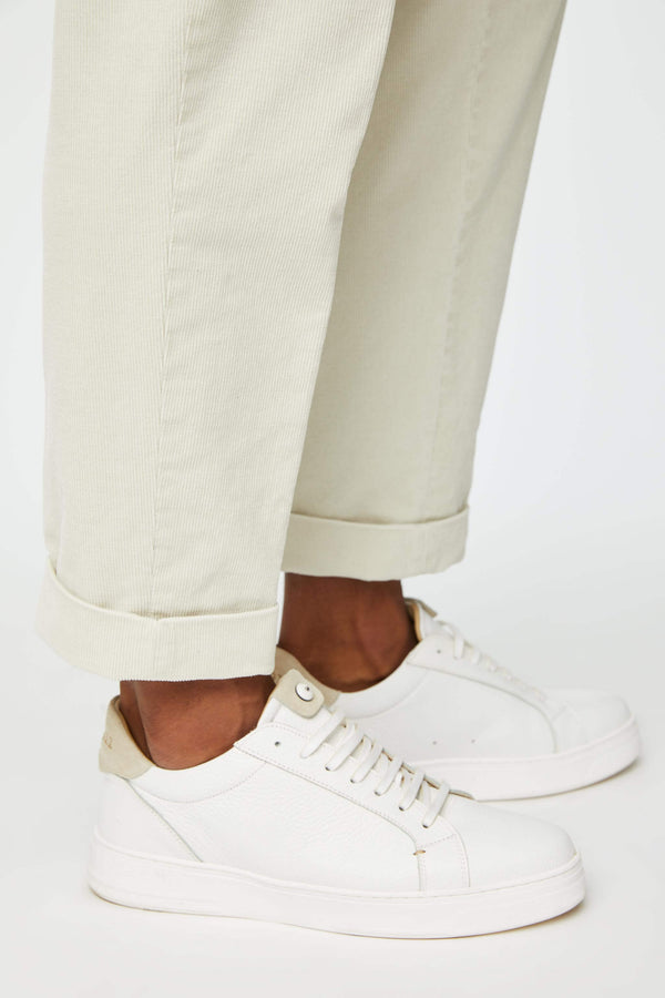L.B.M. 1911 Sneaker retro-tennis bianca e beige Sneaker retro-tennis bianca e beige Vendita