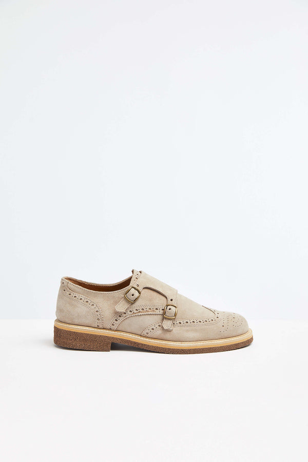 L.B.M. 1911 Monkstrap in pelle beige Monkstrap in pelle beige Saldi Di Fabbrica