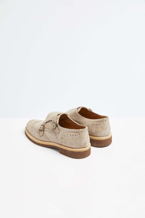 L.B.M. 1911 Monkstrap in pelle beige Monkstrap in pelle beige Saldi Di Fabbrica