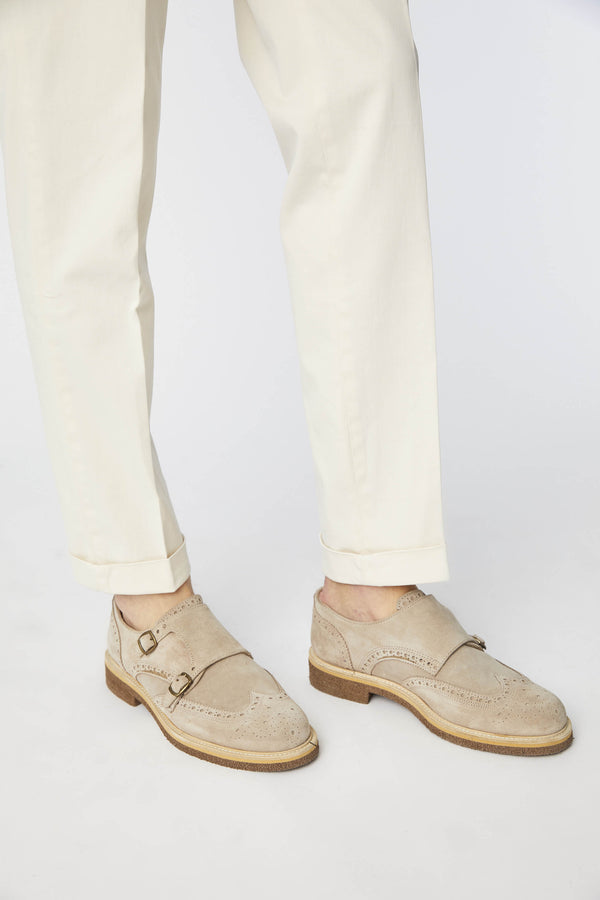 L.B.M. 1911 Monkstrap in pelle beige Monkstrap in pelle beige Saldi Di Fabbrica
