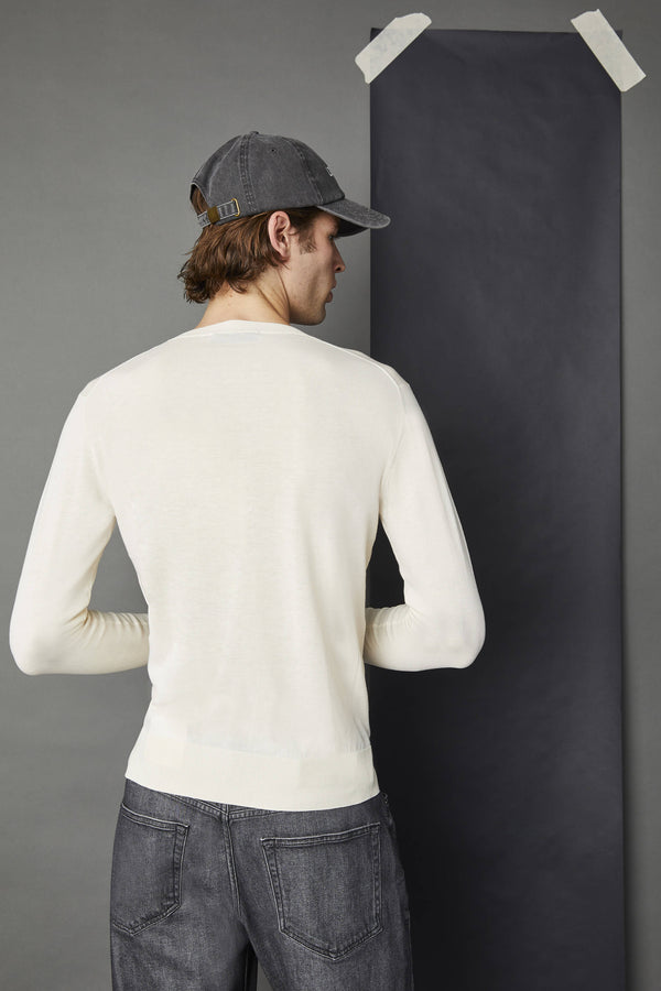 L.B.M. 1911 Maglia manica lunga in cotone bianca Maglia manica lunga in cotone bianca Prezzo Ridotto
