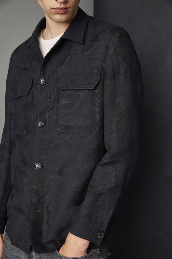 L.B.M. 1911 Overshirt camouflage nero Overshirt camouflage nero Sconto