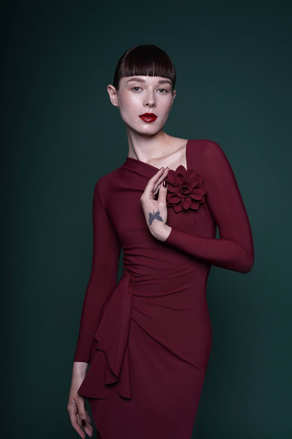 La Petite Robe Di Chiara Boni flower brooch Convenienza