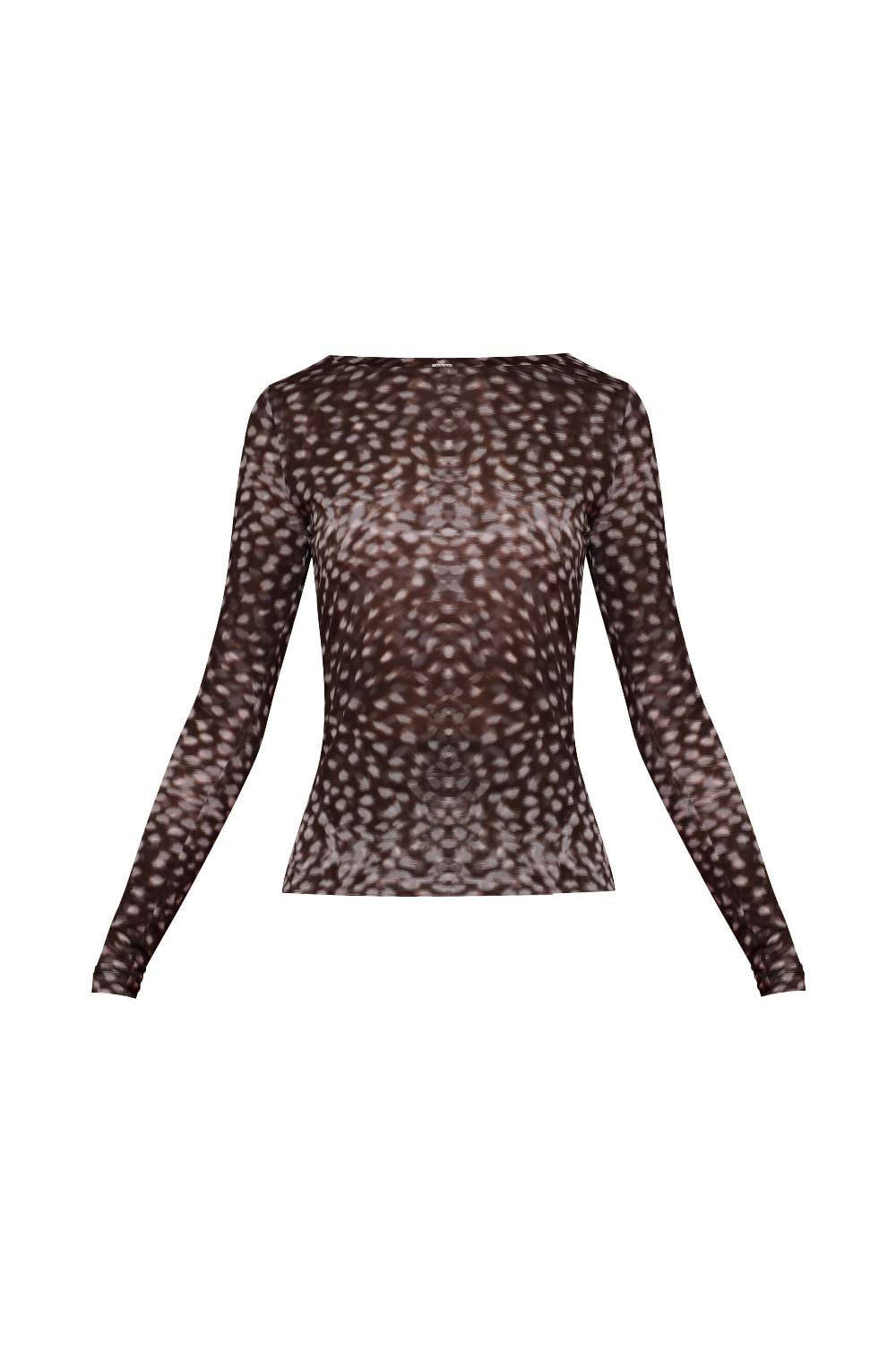 La Petite Robe Di Chiara Boni lupina illusion printed top Vendita
