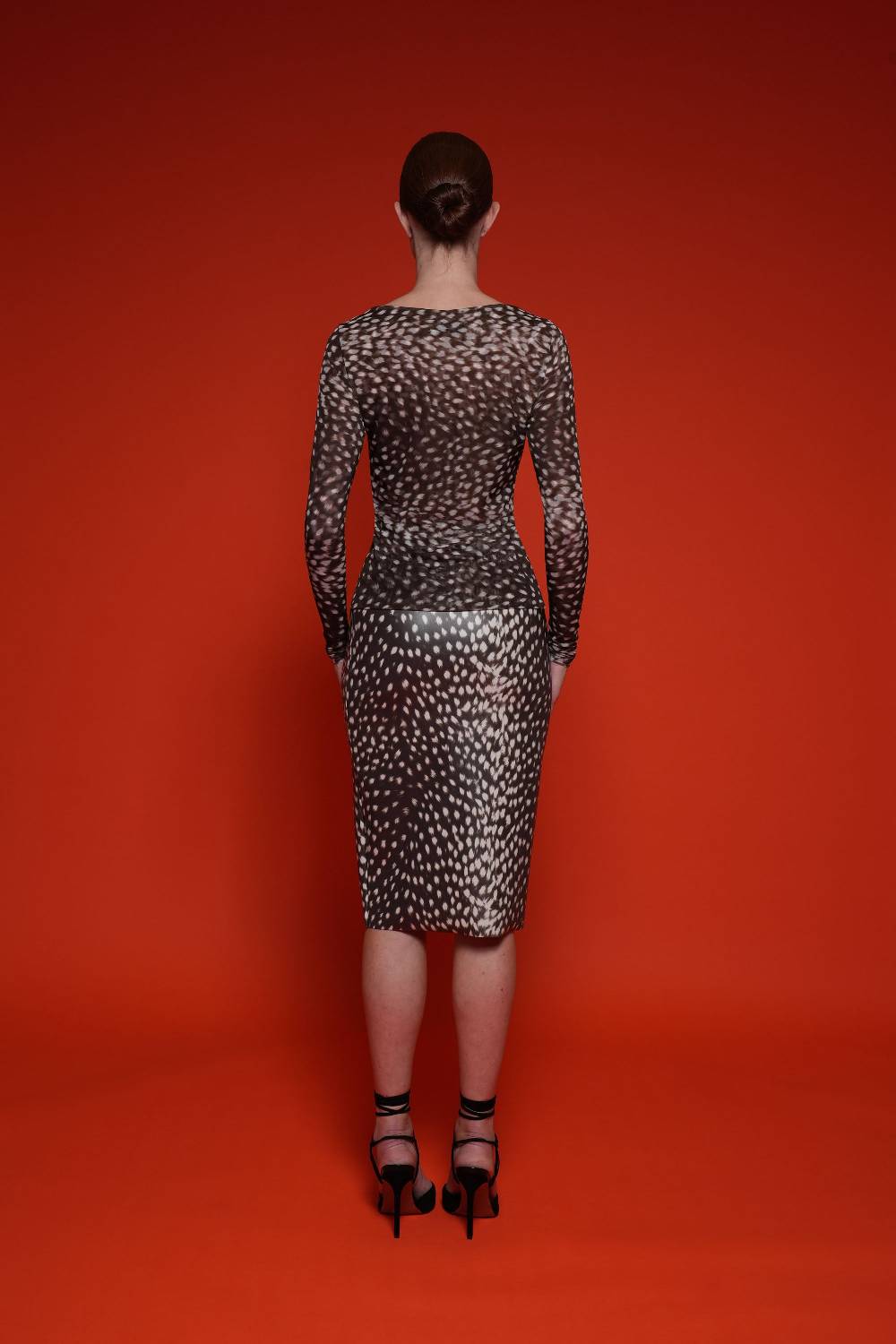 La Petite Robe Di Chiara Boni lupina illusion printed top Vendita