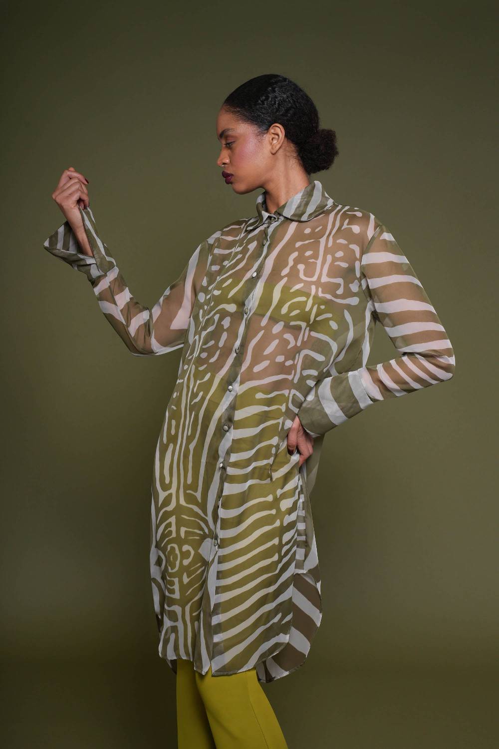 La Petite Robe Di Chiara Boni amil chiffon printed shirt Qualità Garantita