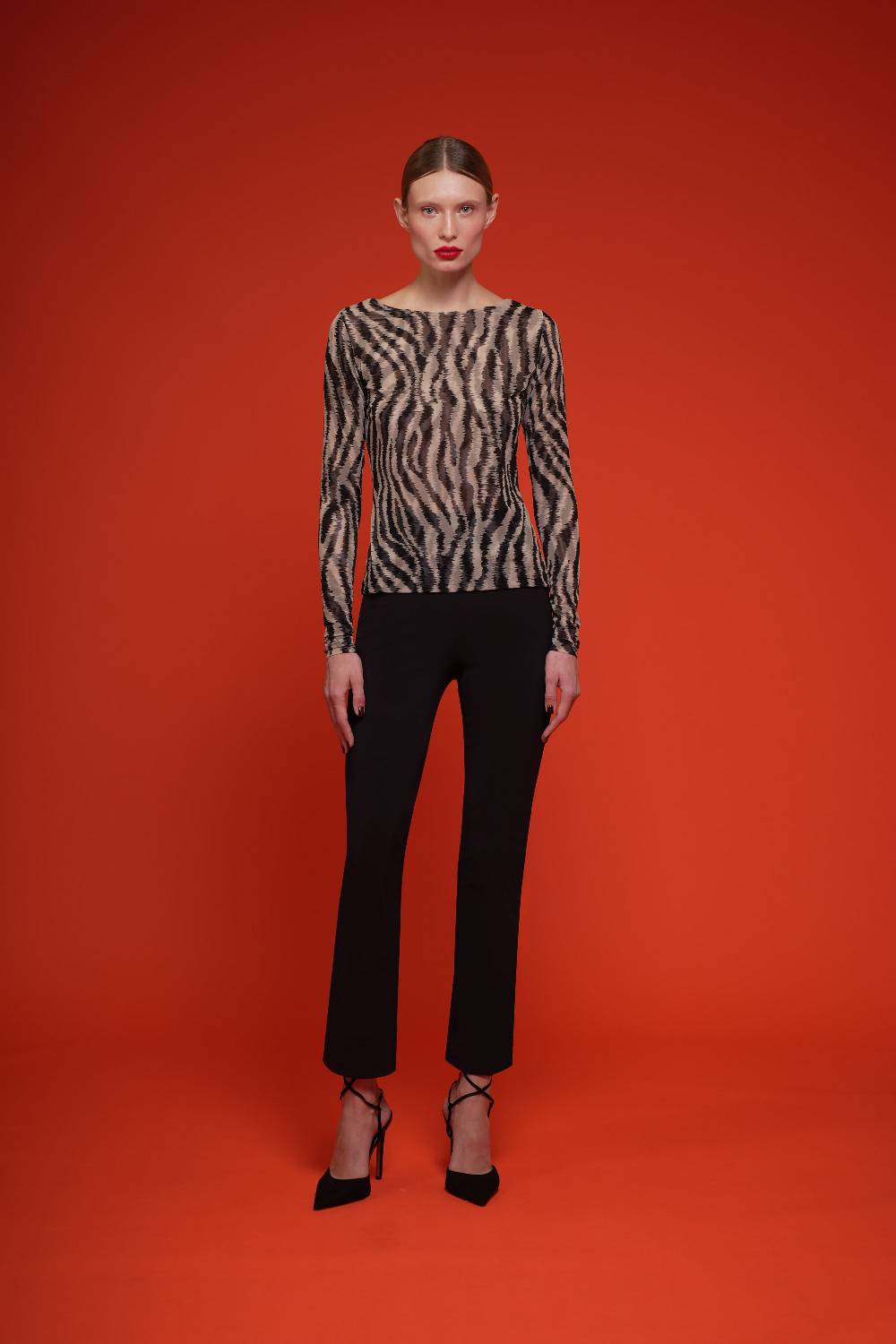 La Petite Robe Di Chiara Boni lupina illusion printed top Shopping Online