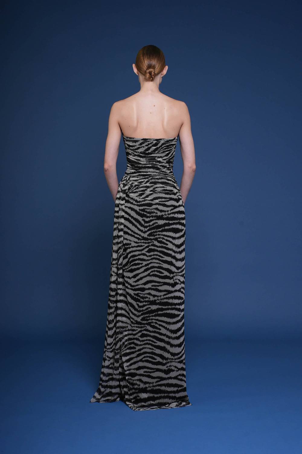 La Petite Robe Di Chiara Boni kriztina printed illusion gown Promozione Limitata