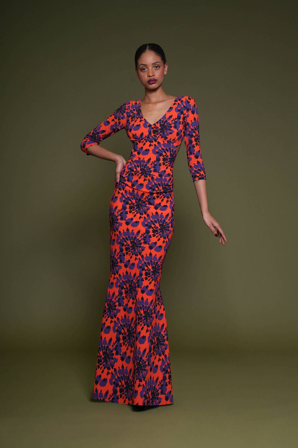 La Petite Robe Di Chiara Boni zubaida printed gown Affare Del Giorno