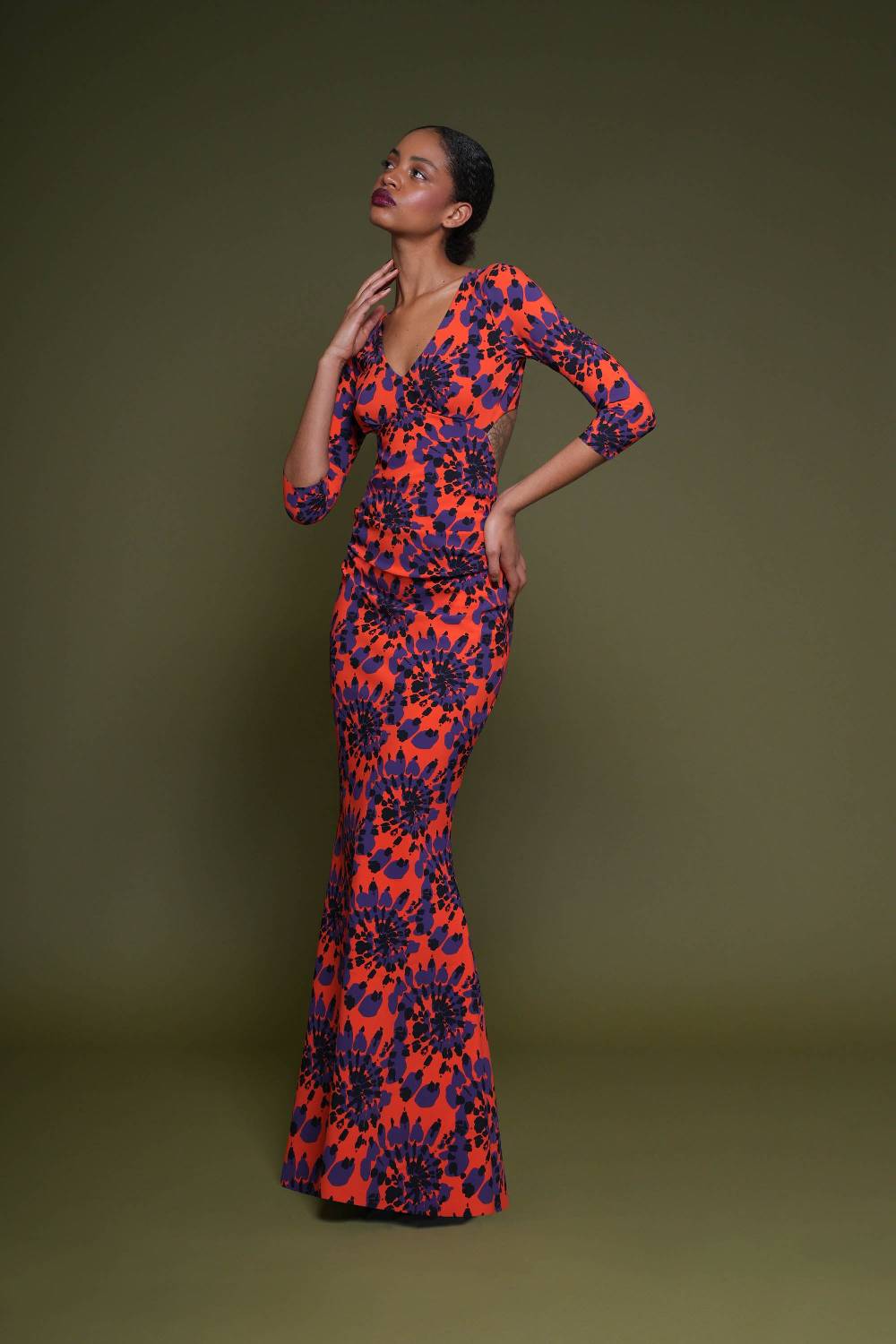 La Petite Robe Di Chiara Boni zubaida printed gown Affare Del Giorno