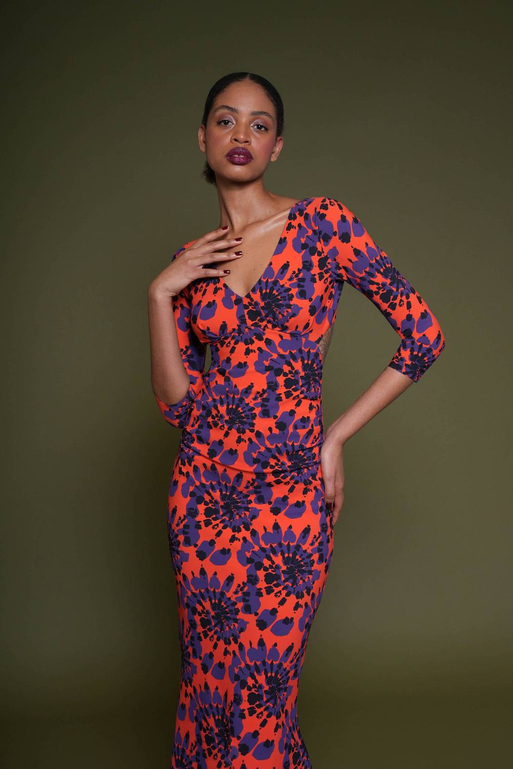 La Petite Robe Di Chiara Boni zubaida printed gown Affare Del Giorno