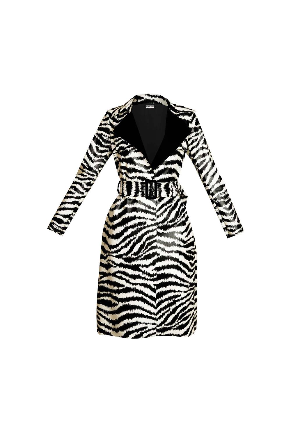 La Petite Robe Di Chiara Boni paduret printed faux-leather dustercoat Hotsell