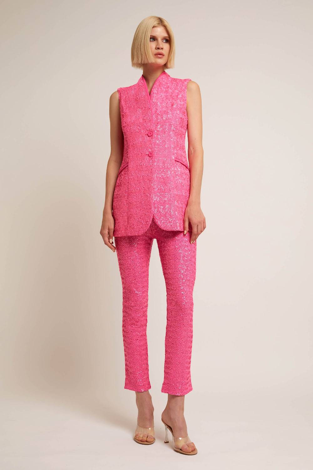 La Petite Robe Di Chiara Boni orsolya sequined vest 2025