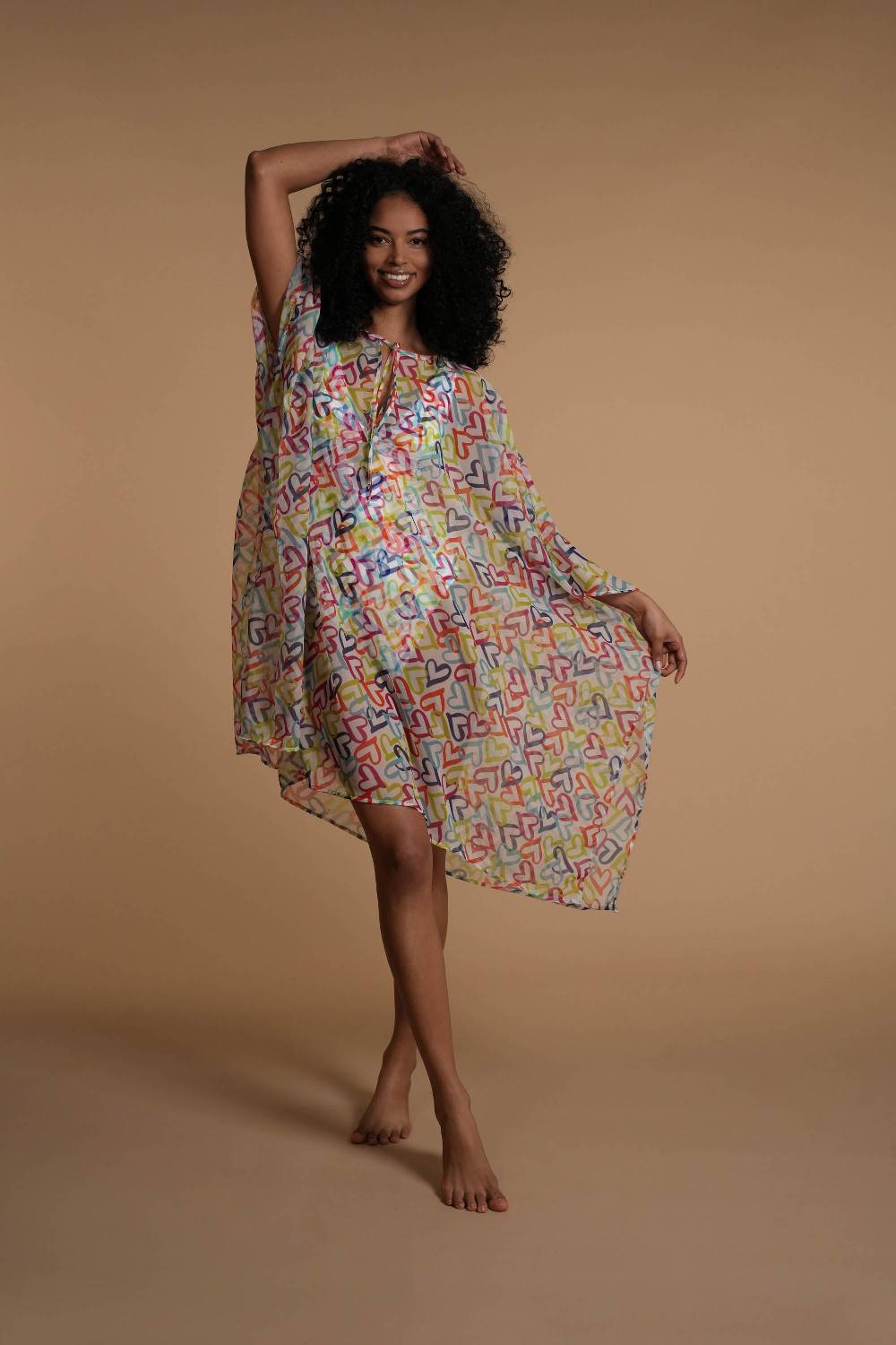 La Petite Robe Di Chiara Boni chiffon-fina printed cover-up Presa