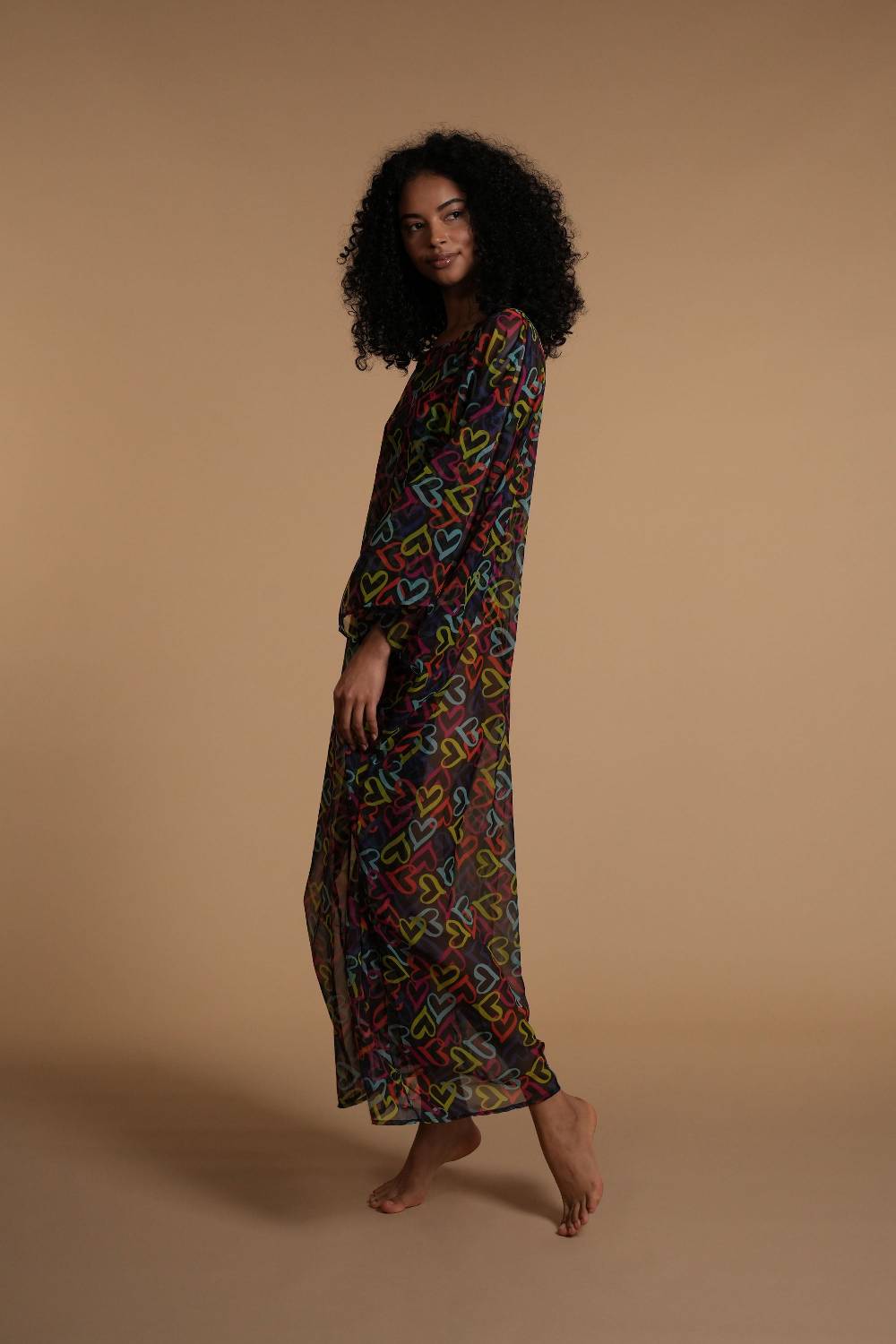 La Petite Robe Di Chiara Boni chiffon-mae printed cover-up Offerta