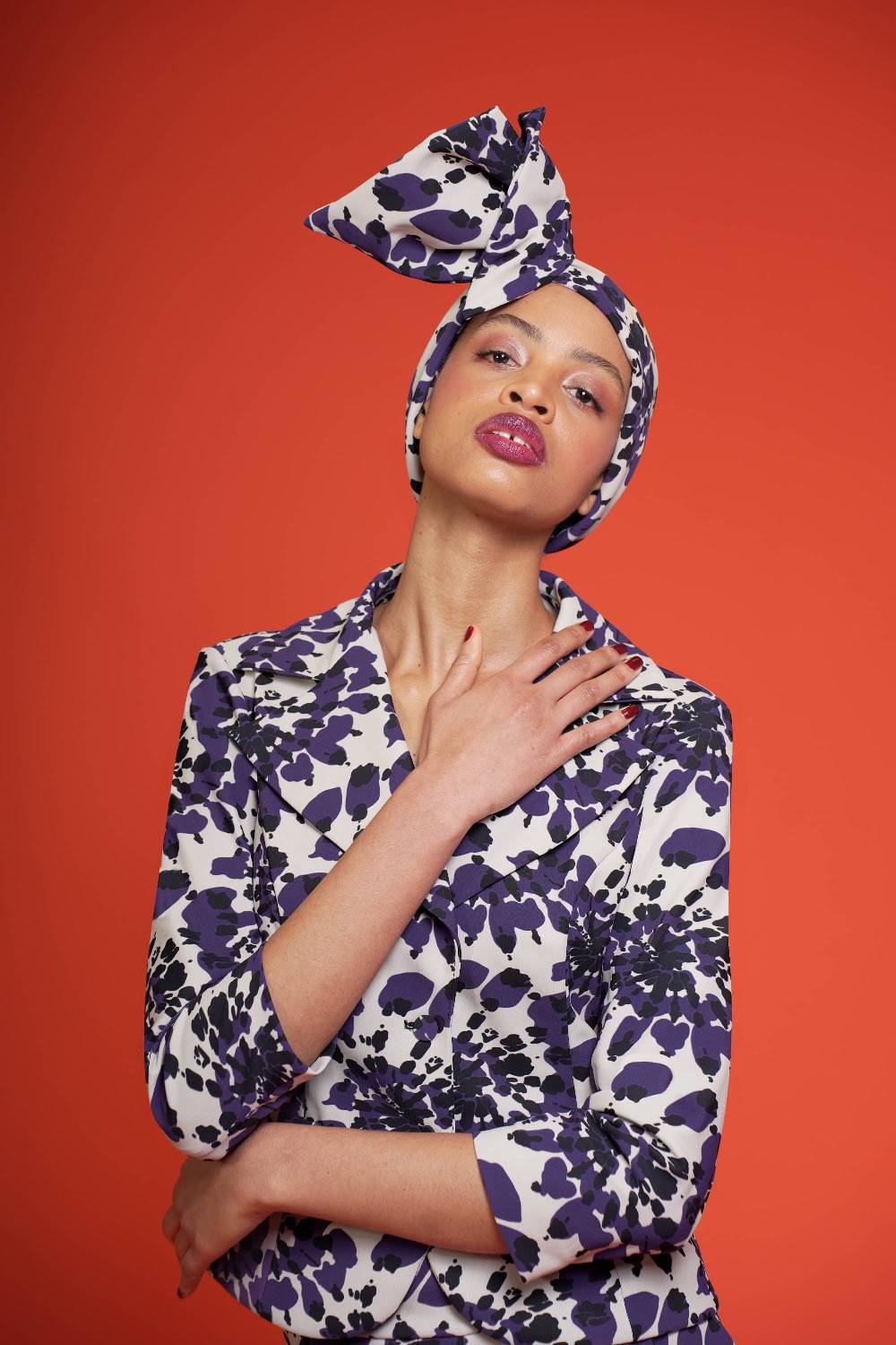 La Petite Robe Di Chiara Boni printed turban Online