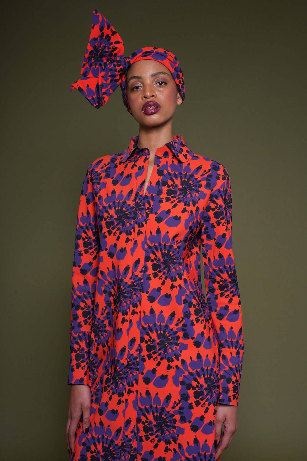 La Petite Robe Di Chiara Boni printed turban Offerte