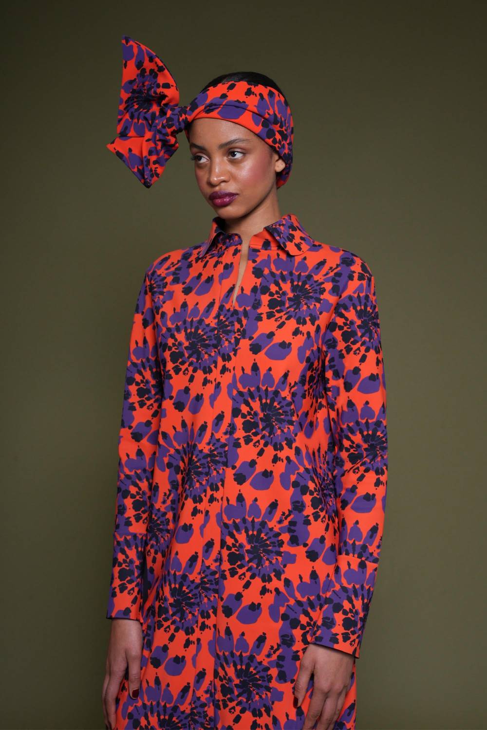 La Petite Robe Di Chiara Boni printed turban Offerte