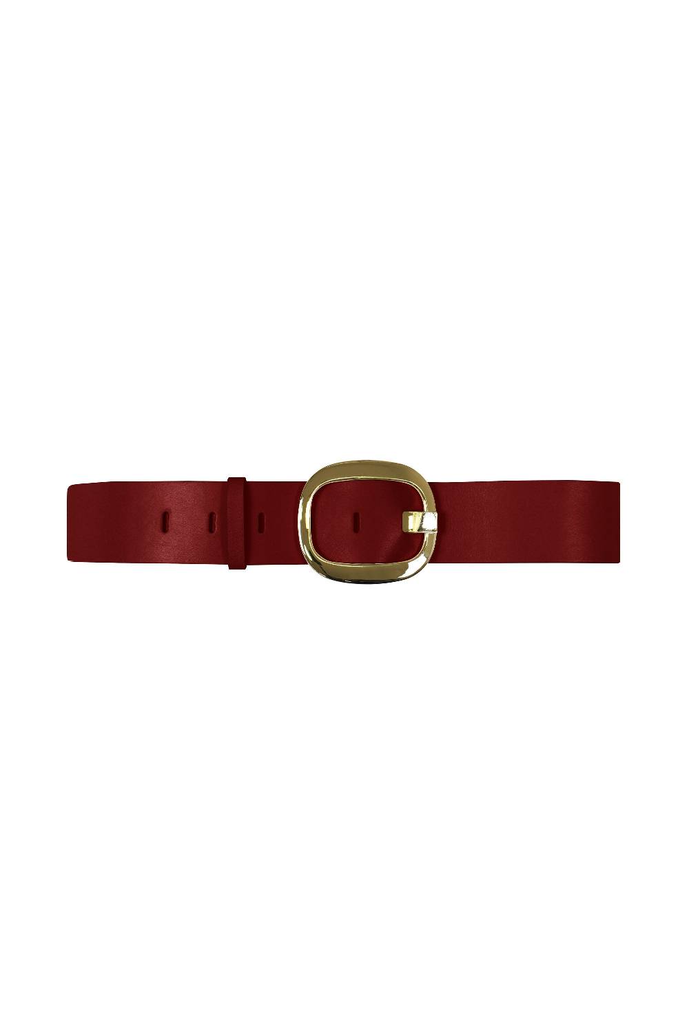 La Petite Robe Di Chiara Boni leather belt with metallic buckle Vendita Economica