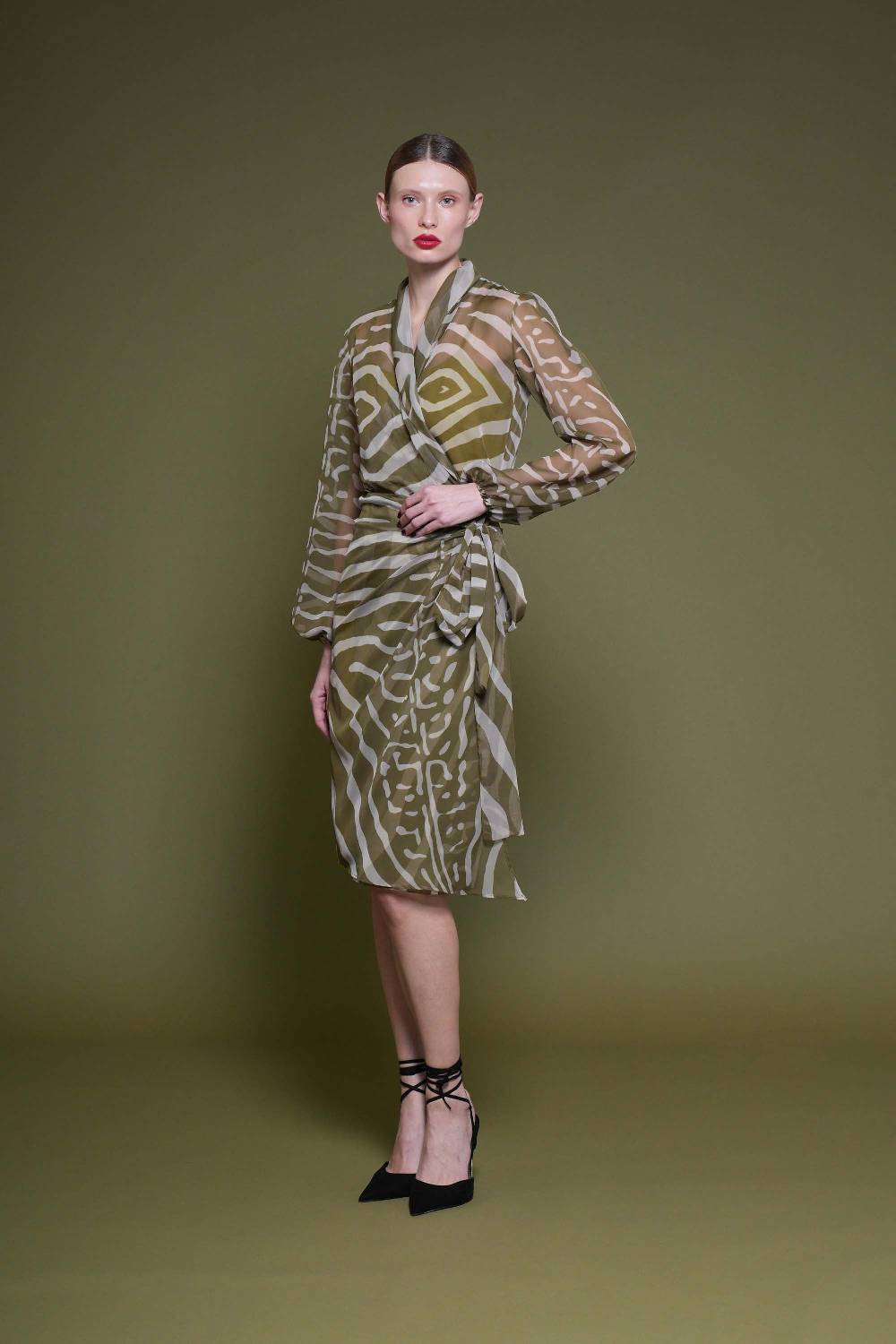 La Petite Robe Di Chiara Boni crizi printed chiffon dress Shopping Online