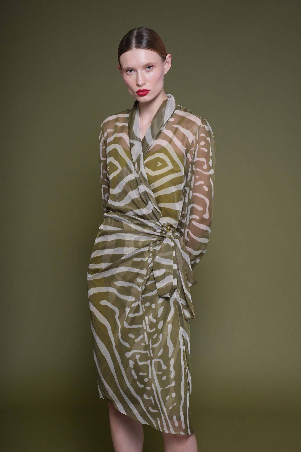 La Petite Robe Di Chiara Boni crizi printed chiffon dress Shopping Online
