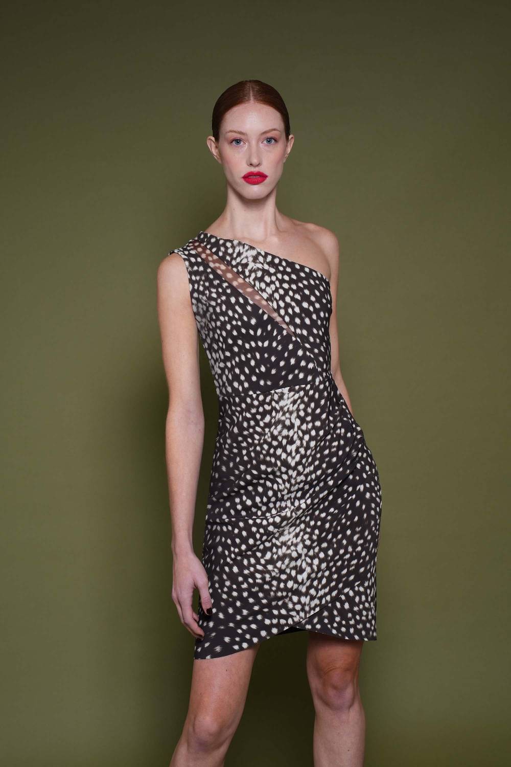 La Petite Robe Di Chiara Boni thalia illusion printed dress Prezzo Ridotto