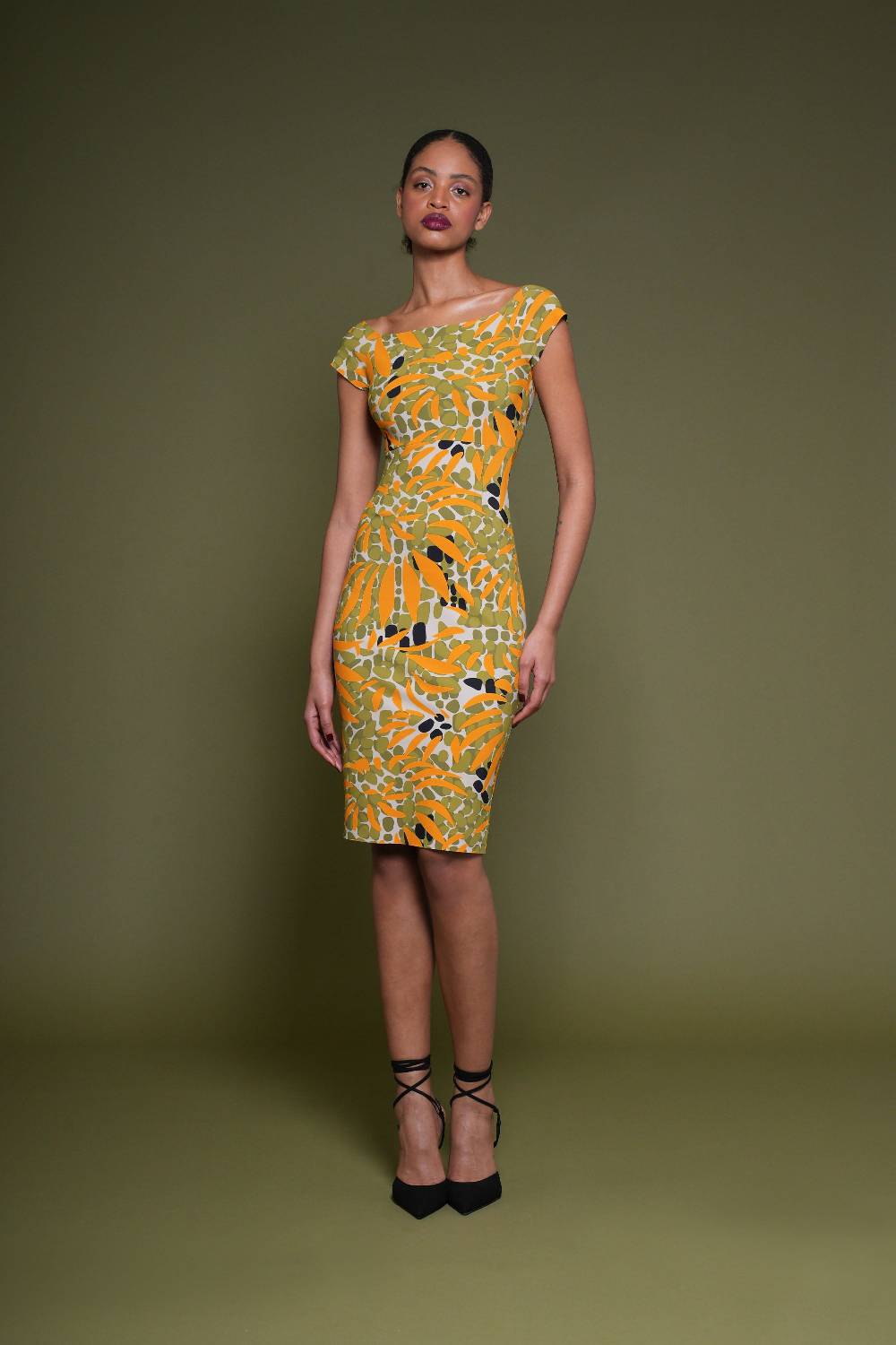 La Petite Robe Di Chiara Boni toffee printed dress Convenienza